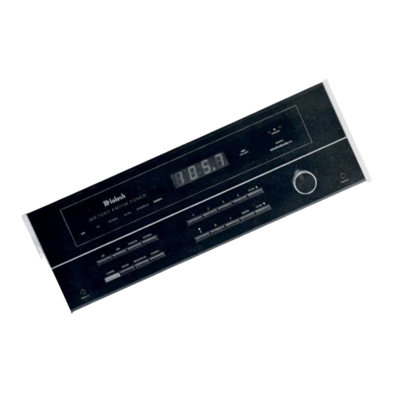 McIntosh MR 7082 Owner's Manual