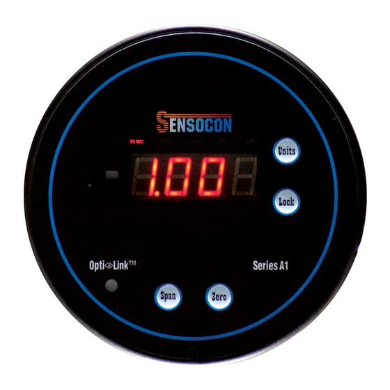 Sensocon A1 Series Installation And Operation Manual