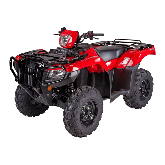 Honda FourTrax Foreman Rubicon TRX520FM6 2020 Owner's Manual