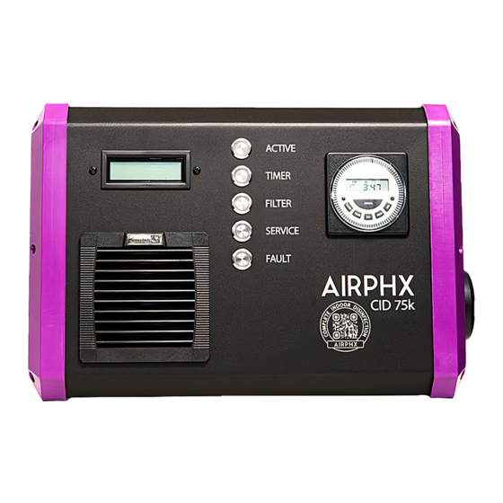Airphx CID 75k User's Installation Manual