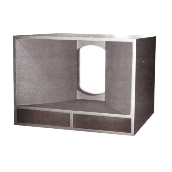 Altec Lansing 816B LF SPEAKER CABINET Manual