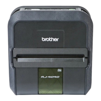 Brother RJ-4030 Software Manual