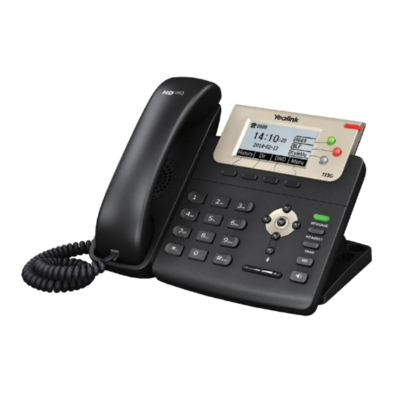 Yealink SIP-T23P User Manual