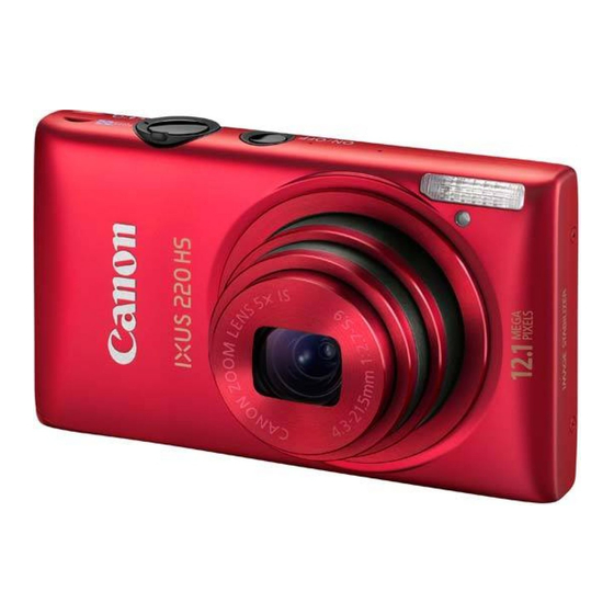 Canon IXUS 220 HS Getting Started