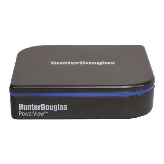 Hunter Douglas PowerView Reference Manual