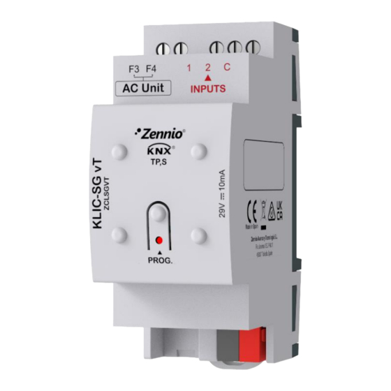 Zennio KLIC-SG vT User Manual
