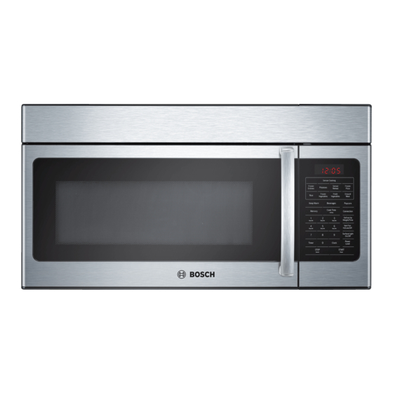 Bosch HMV 8051 U Installation Instructions Manual