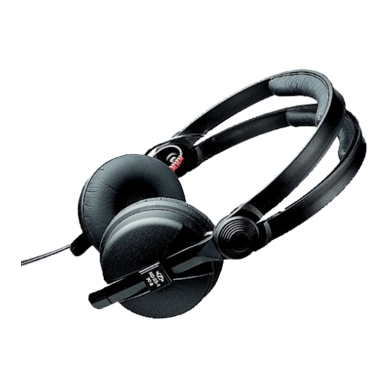 Sennheiser HD 25 Product Sheet