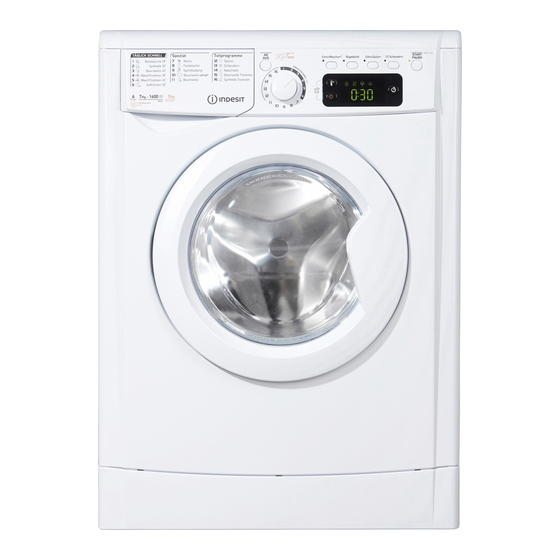 Indesit EWDE 71680 Instructions For Use Manual