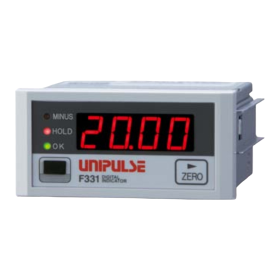 Unipulse F331 Operation Manual