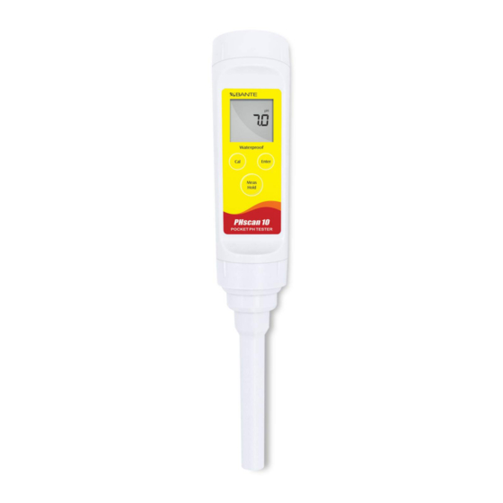 Bante Instruments ORPscan10 Instruction Manual