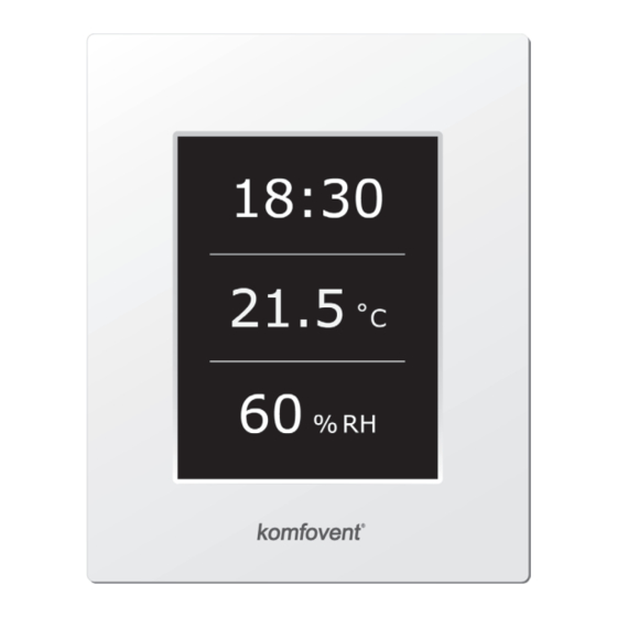 Komfovent C5 Electrical Installation And Operation Manual