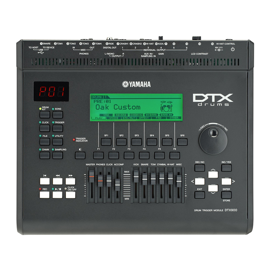 Yamaha DTX900M Firmware Update Manual