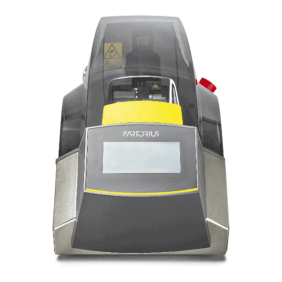 Sartorius Biowelder TC Quick Start Manual