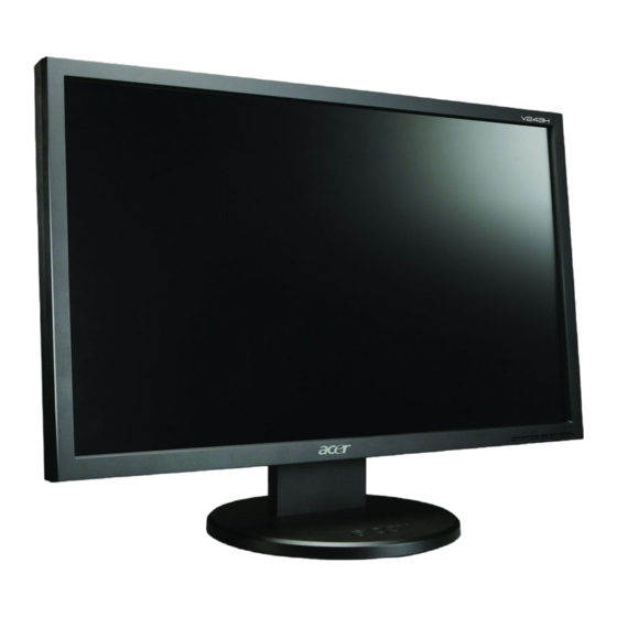 Acer V243H Quick Start Manual