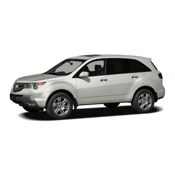Acura 2007  MDX Owner's Manual