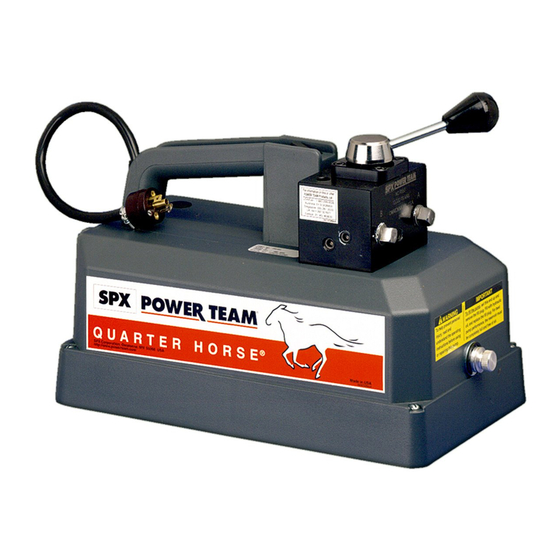 Power Team PE10 Series Operating Instructions Manual