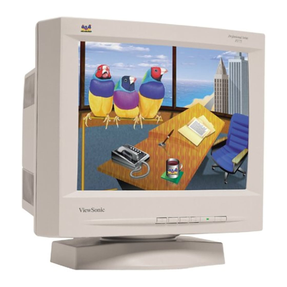 ViewSonic PS775 User Manual