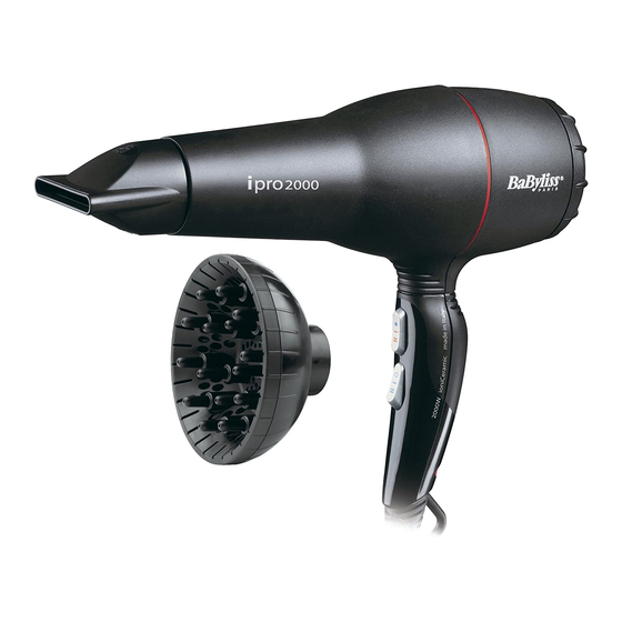 BaByliss i pro 2000 Manual