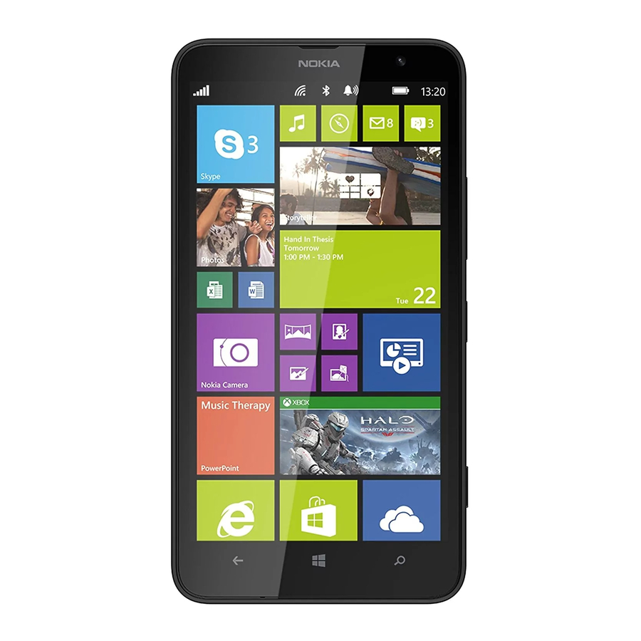 Nokia Lumia 1320 - Smartphone Quick Start Guide