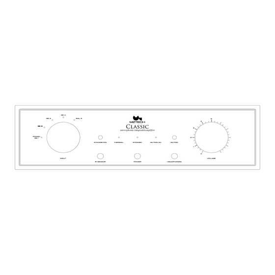 M2TECH Classic Integrated Amplifier User Manual