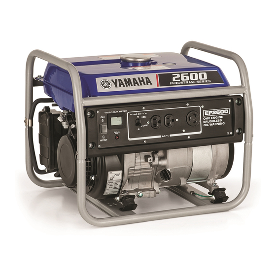 Yamaha EF2600J - Generator - 2600 Maximum AC Output Manuals