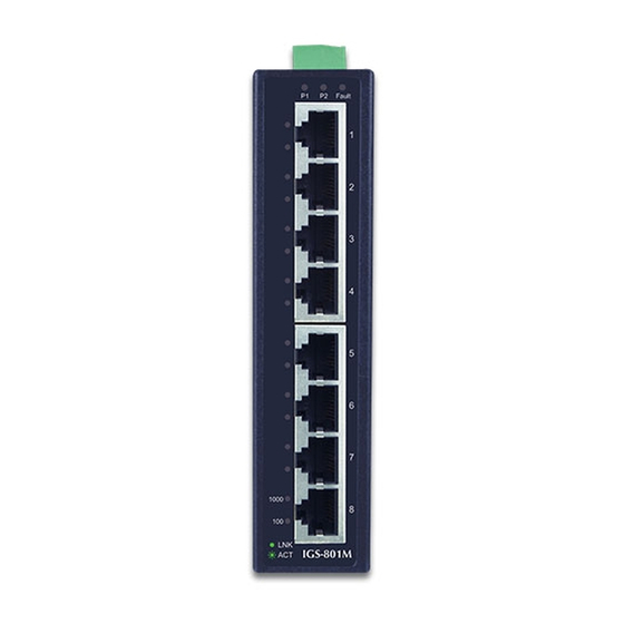 Planet IGS-801M Quick Installation Manual