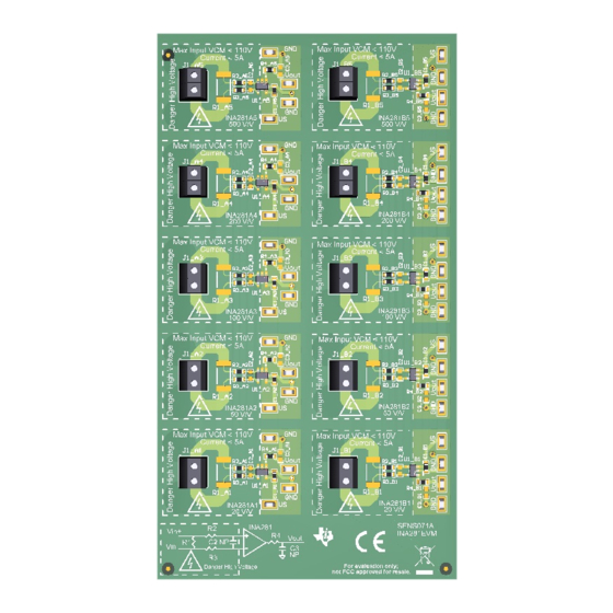 Texas Instruments INA281EVM User Manual