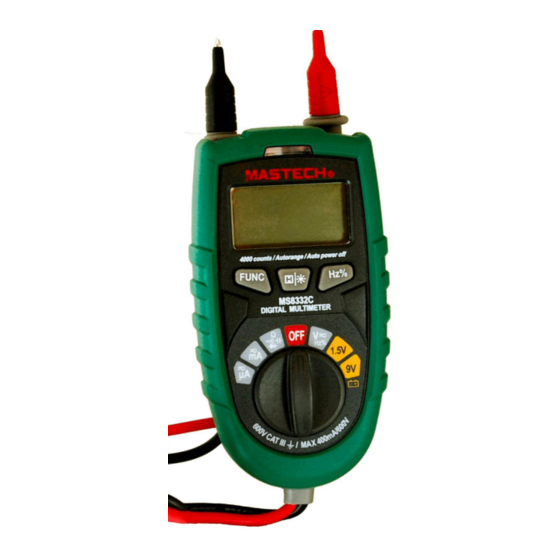 Mastech MS8332C User Manual
