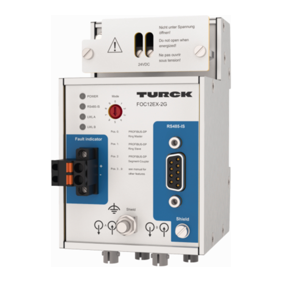 turck FOC1 Series Instructions For Use Manual