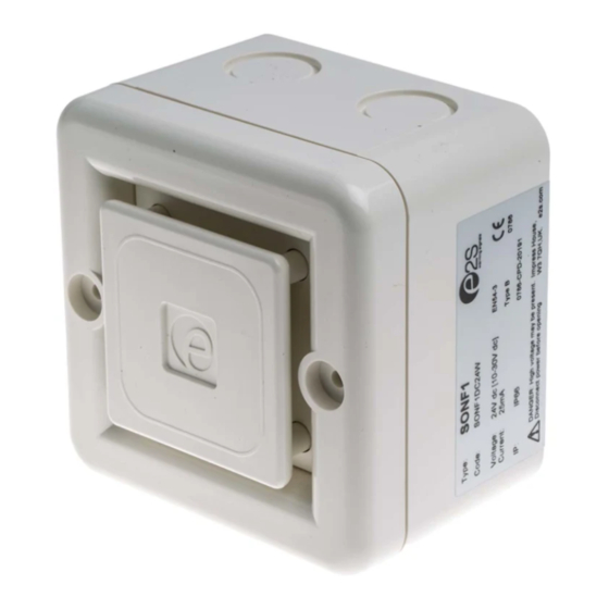 E2S SONF1 Series Instructions/Service Manual