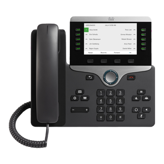 Cisco IP 8800 Series Quick Start Manual