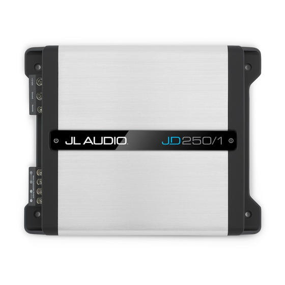 JL Audio JD250/1 Owner's Manual