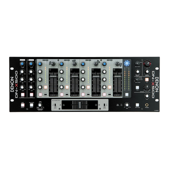 Denon DN-X500 Operating Instructions Manual