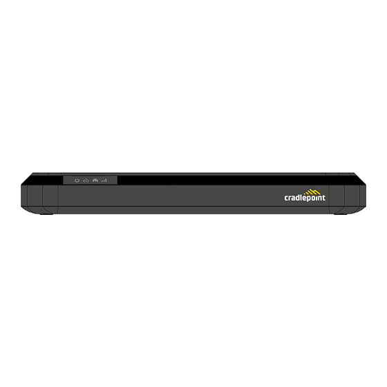 Cradlepoint E102 Series Quick Start Manual