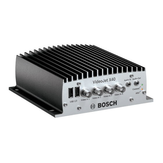 Bosch VIDEOJET X40 Manuals