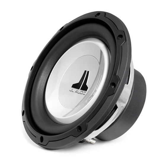 JL Audio 8W1v2-4 Owner's Manual