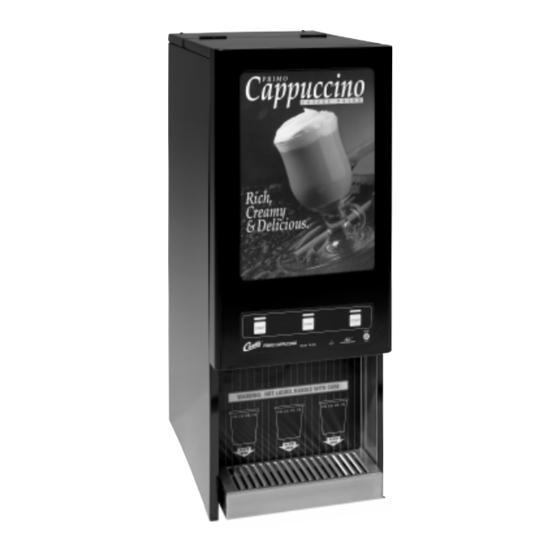 Curtis PRIMO CAPPUCCINO PC-4D Installation Instructions
