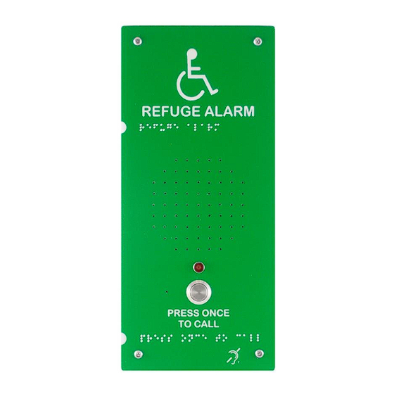 User Manuals: FOLKNOLL DISABLED REFUGE EVC Alarm
