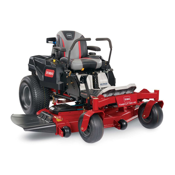 Toro TimeCutter HD MyRide 75211 Manuals