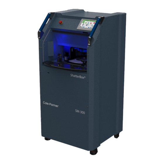 Cole Parmer ShatterBox SM-300 Operation Manual