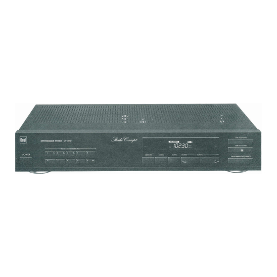 Dual CT 7040 Service Manual