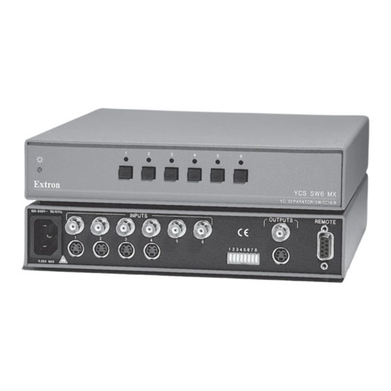 Extron electronics YCS SW6 MX User Manual