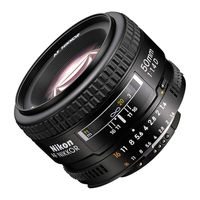 Nikon AF Nikkor 50mm f/1.4D User Manual