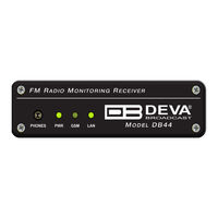 DEVA Broadcast DB44 Maintenance And Operation Instruction Manual