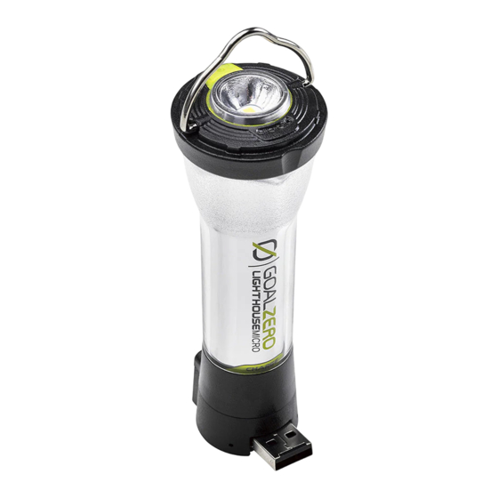 Goalzero Lighthouse Micro User Manual