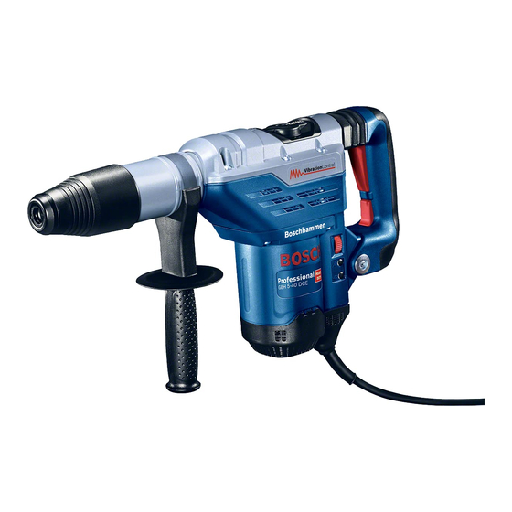 Bosch GBH5-DCE SDS rotary hammer Manuals