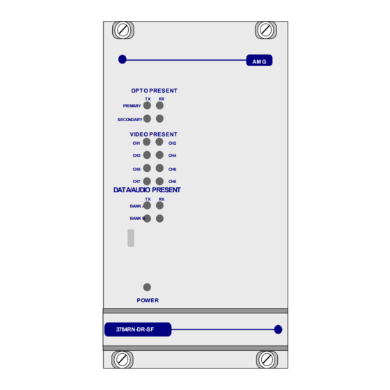 AMG AMG3784RN-DR-SF Instruction Manual
