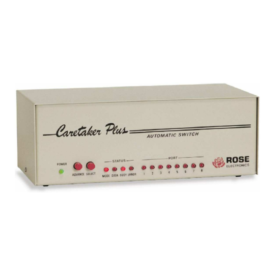 Rose electronics CTP-4P Installation And Operation Manual