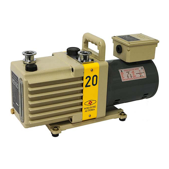 Woosung Automa W2V20 User Instruction